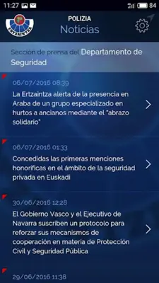 Ertzaintza android App screenshot 1